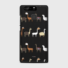 LLAMA FARM Huawei P9 case - thin fit matte black (D95)