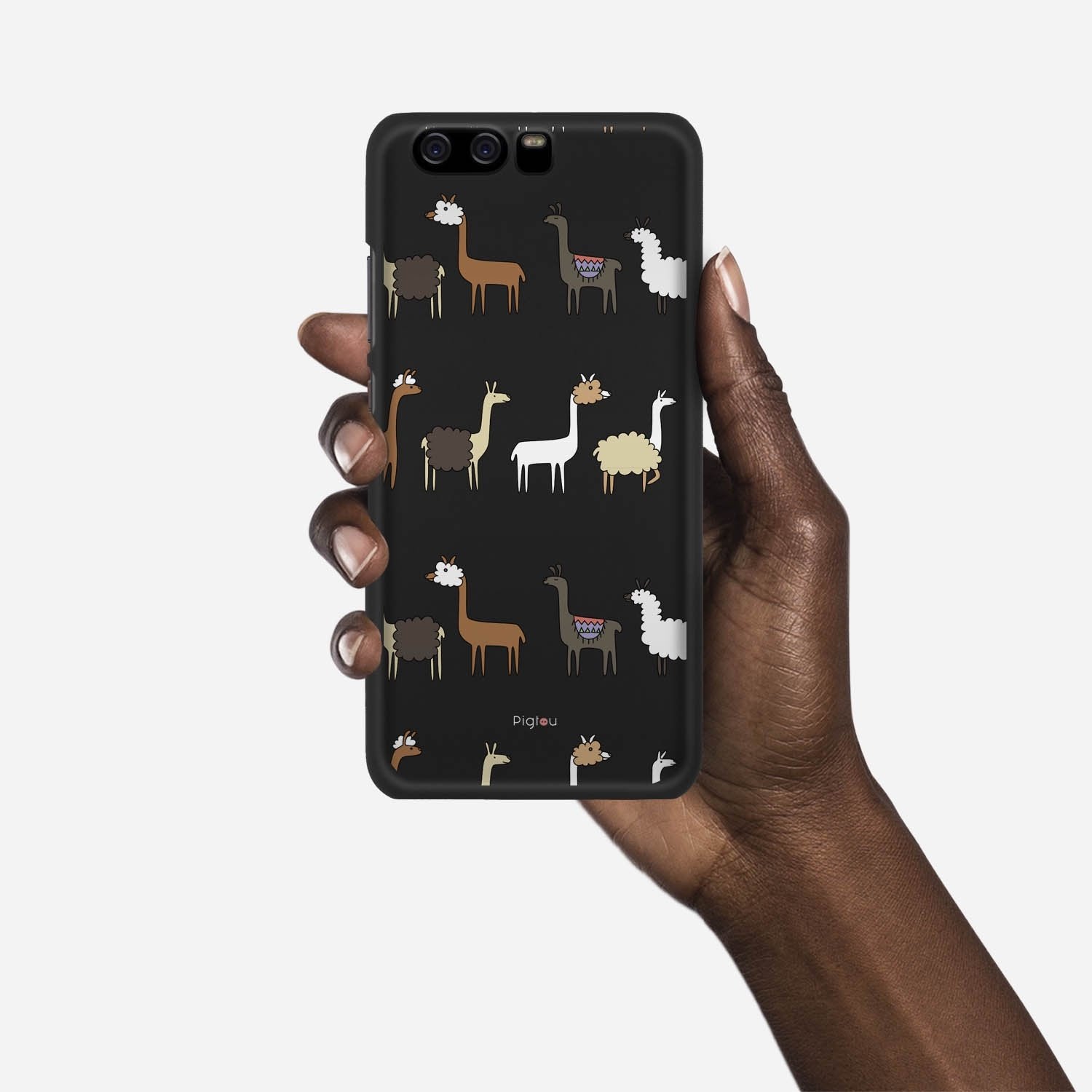 LLAMA FARM Huawei P10 case - thin fit matte black (D95)