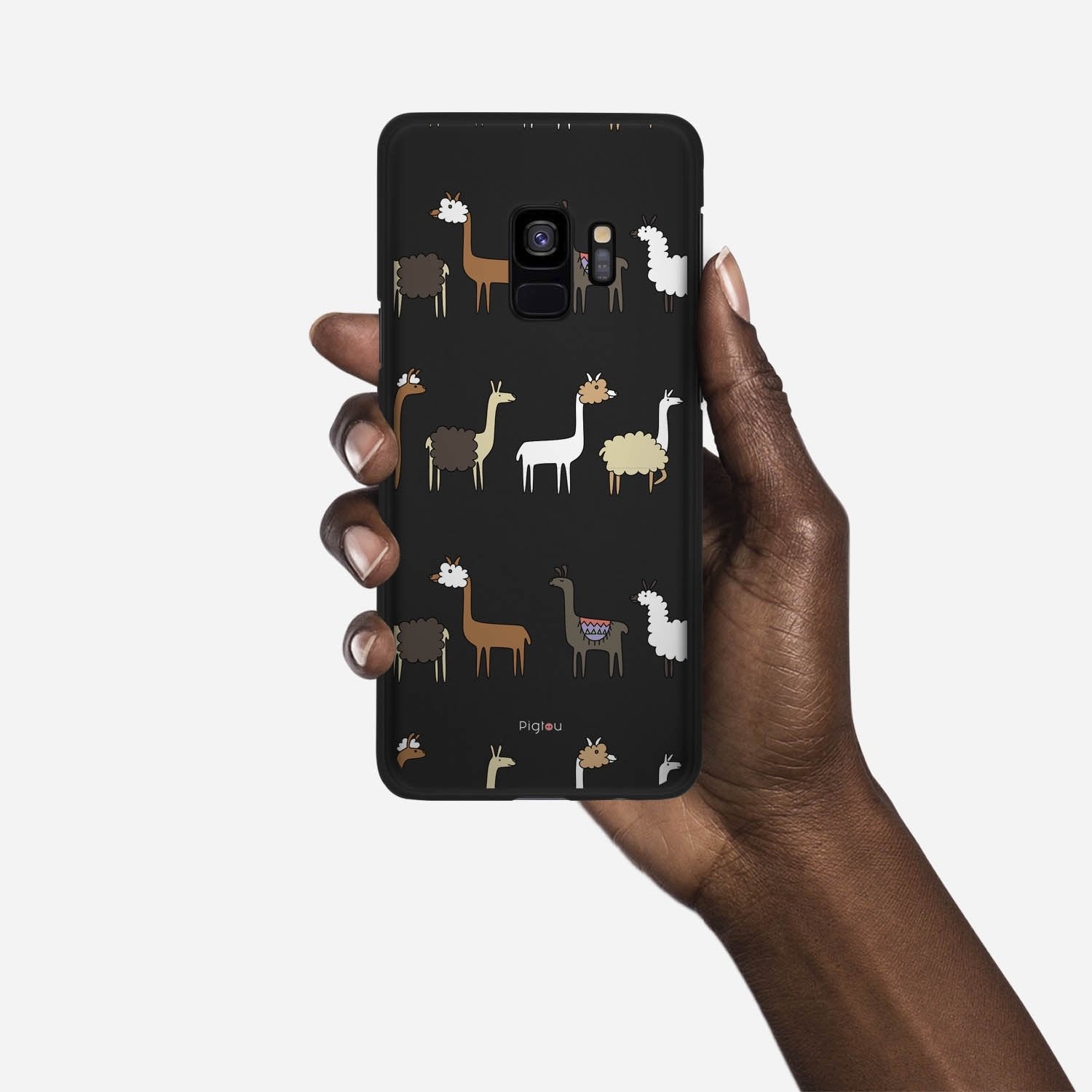 LLAMA FARM Samsung Galaxy S9 case - thin fit matte black (D95)