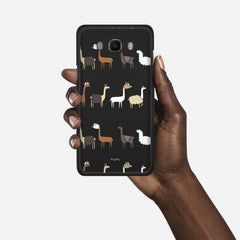 LLAMA FARM Samsung Galaxy J7 (2016) case - thin fit matte black (D95)