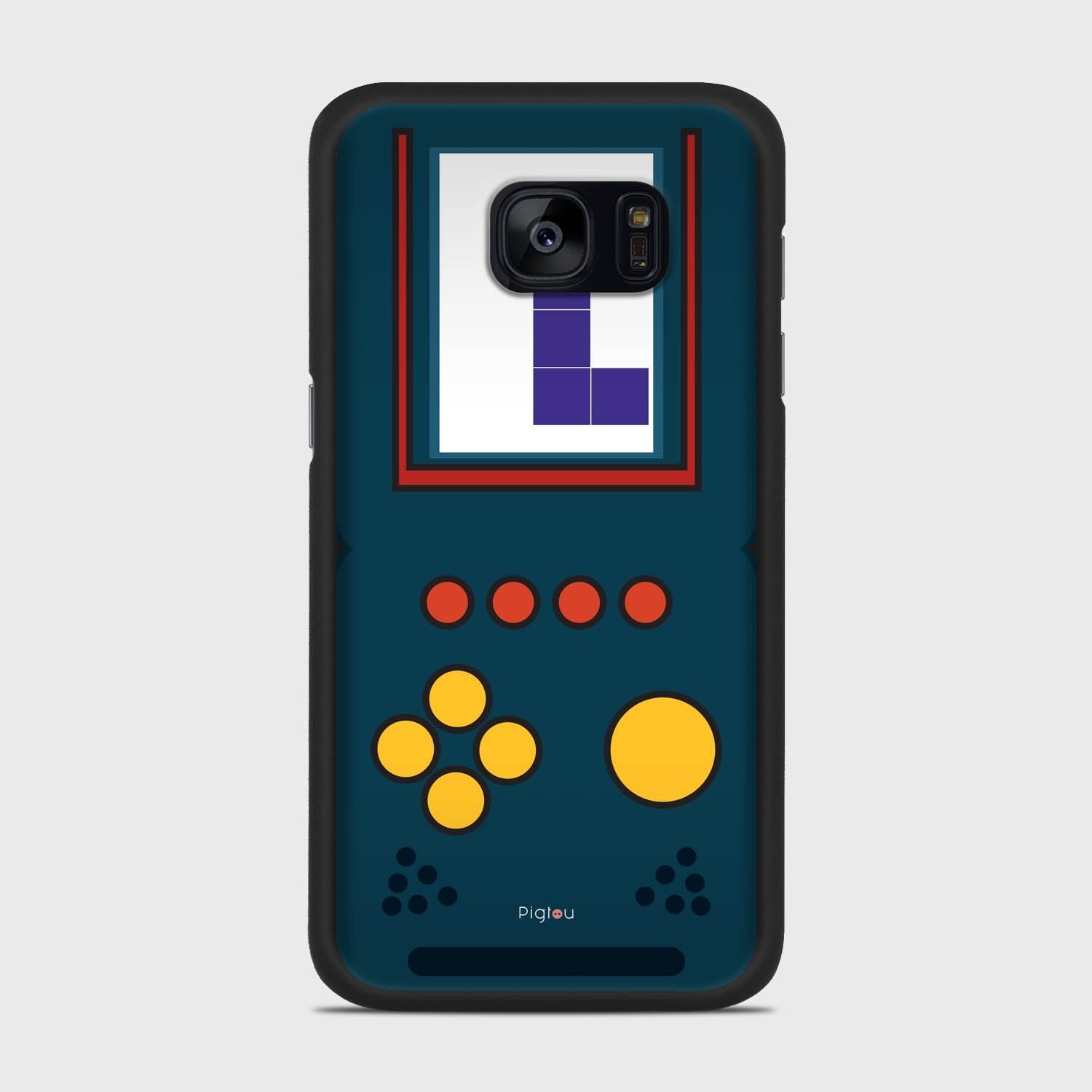 RETRO GAME Samsung Galaxy S7 Edge case - thin fit matte black (D96)