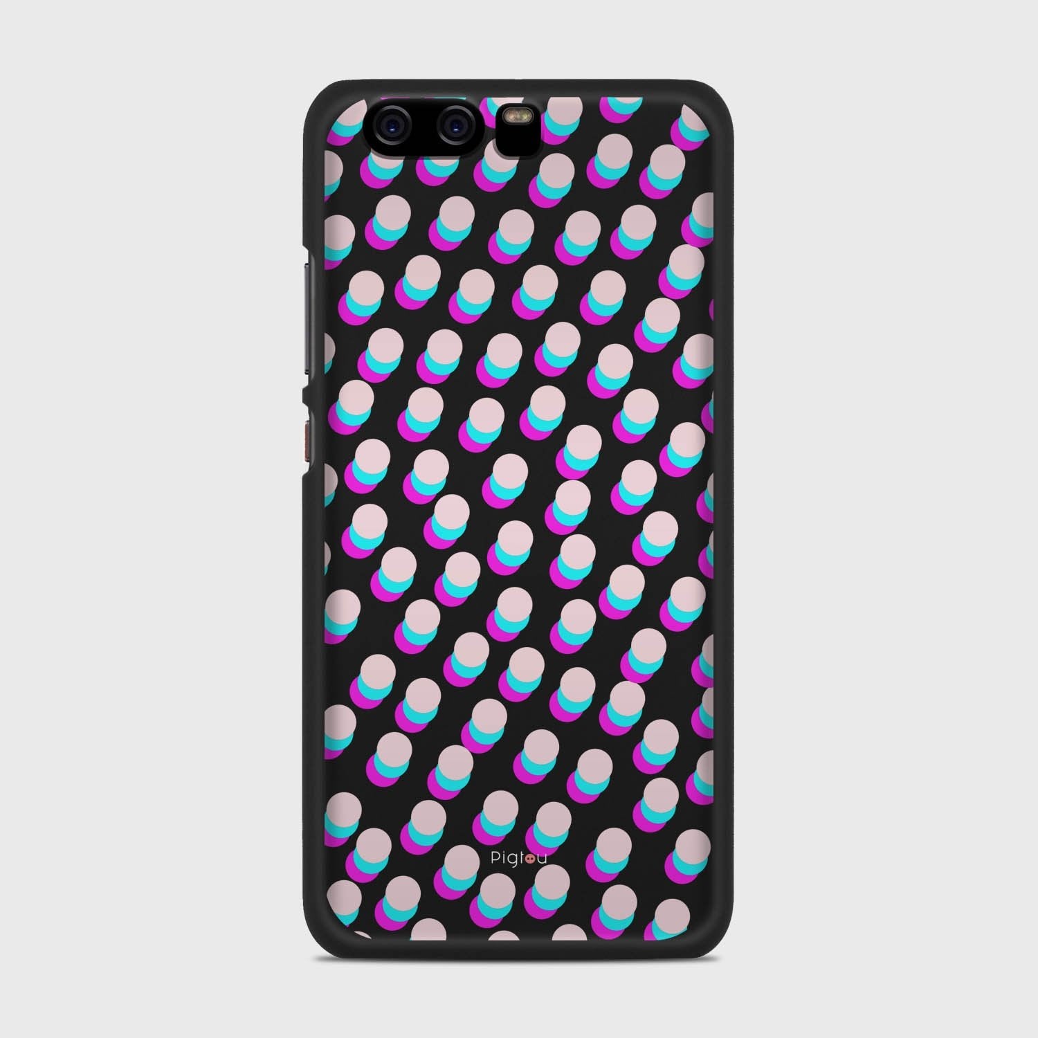 SIMPLY DOTS Huawei P10 case - thin fit matte black (D98)