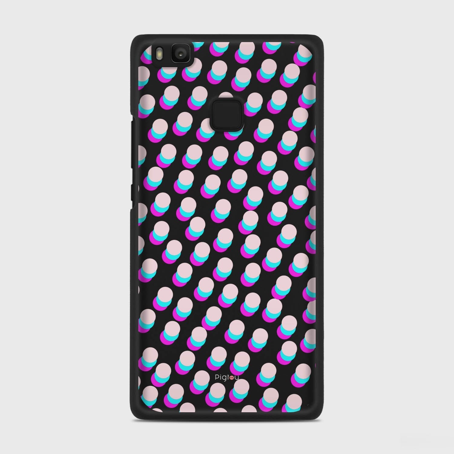 SIMPLY DOTS Huawei P9 Lite case - thin fit matte black (D98)
