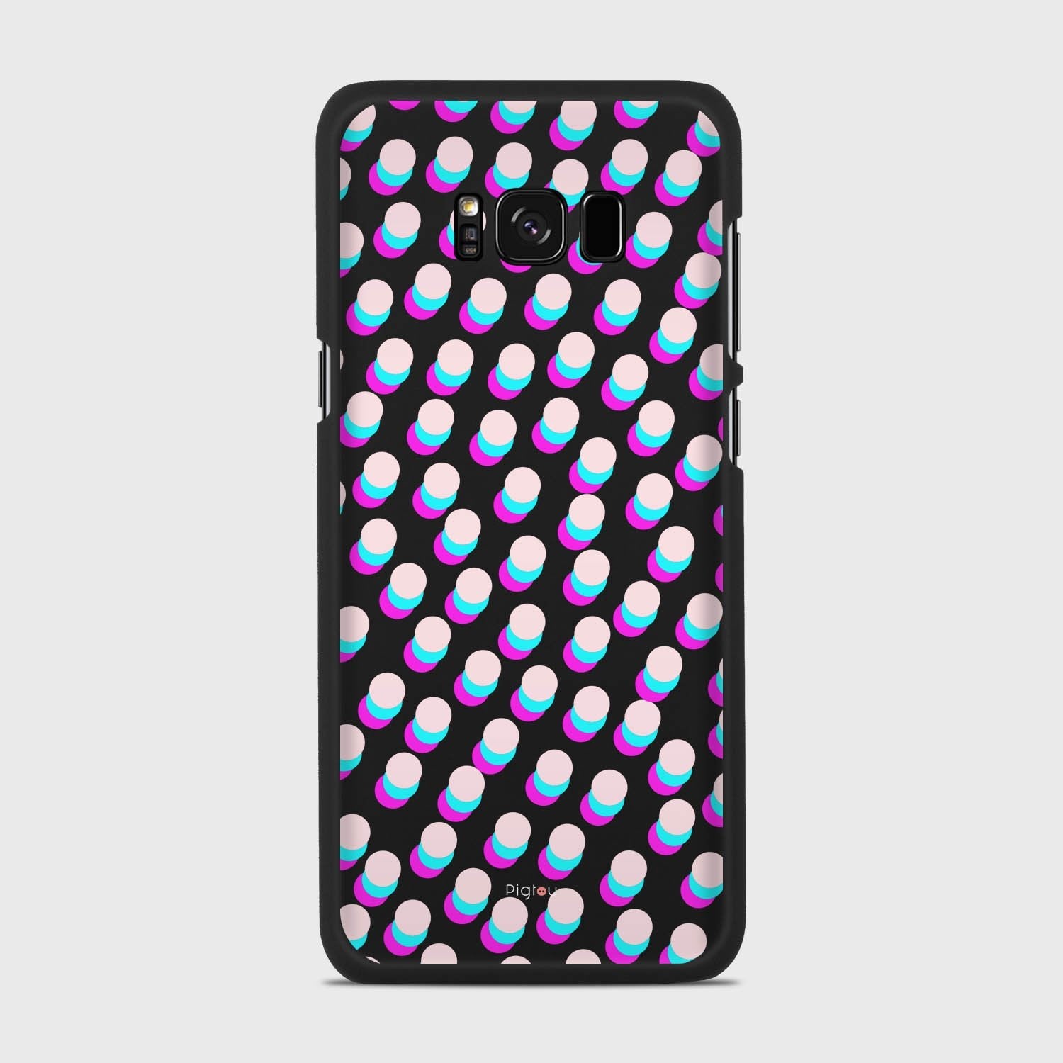 SIMPLY DOTS Samsung Galaxy S8 Plus case - thin fit matte black (D98)