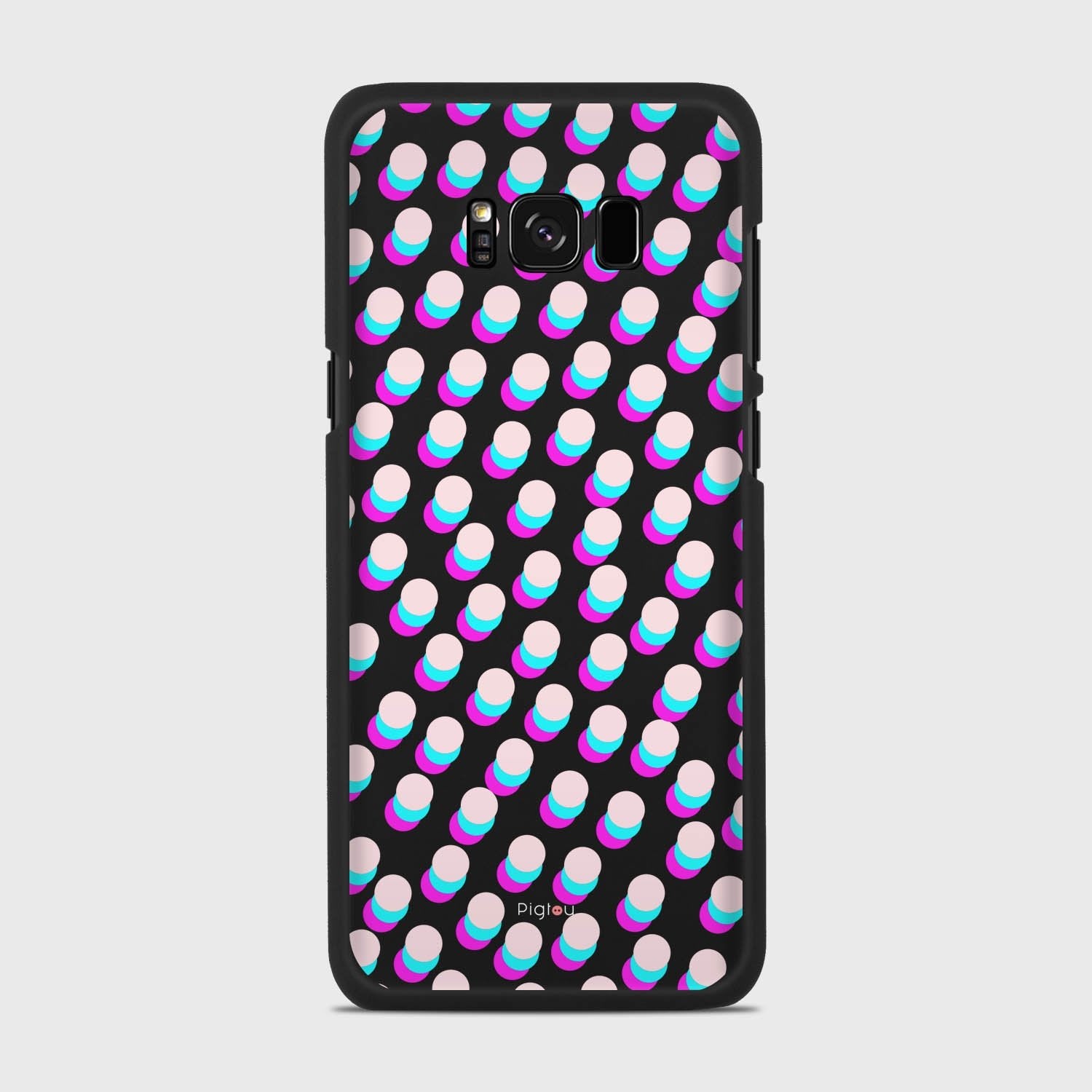 SIMPLY DOTS Samsung Galaxy S8 case - thin fit matte black (D98)