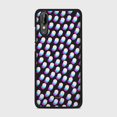 SIMPLY DOTS Huawei P20 case - thin fit matte black (D98)