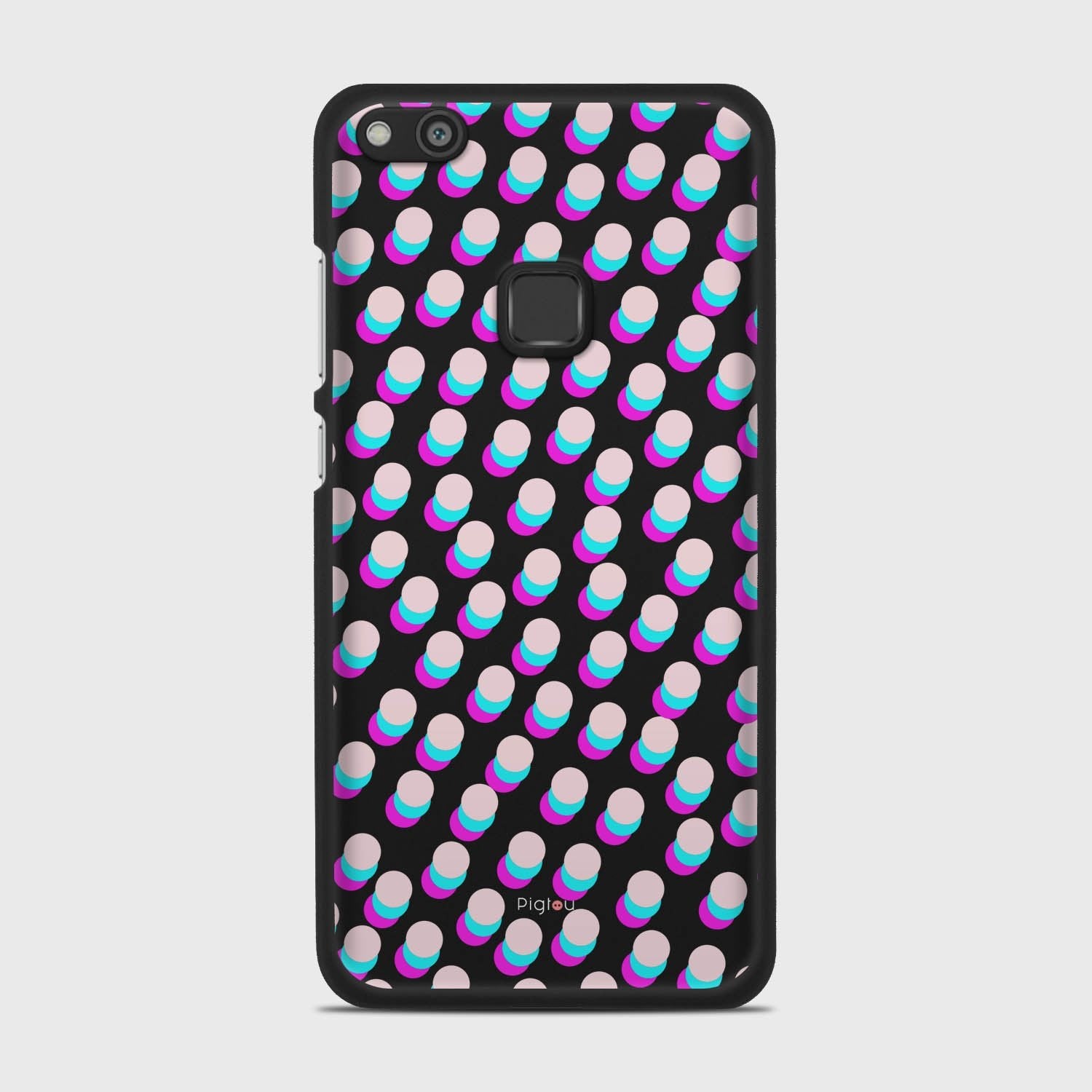 SIMPLY DOTS Huawei P10 Lite case - thin fit matte black (D98)