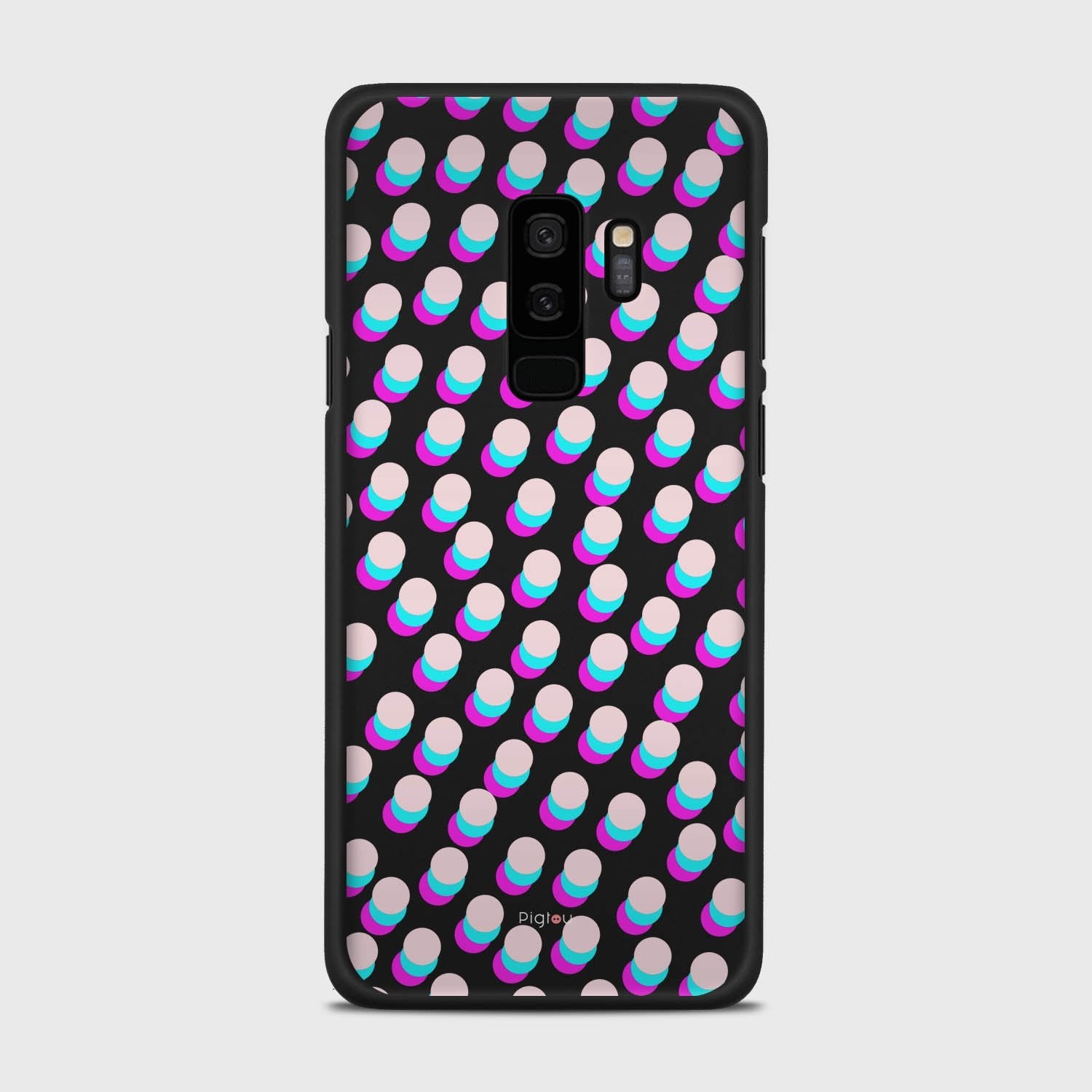 SIMPLY DOTS Samsung Galaxy S9 Plus case - thin fit matte black (D98)