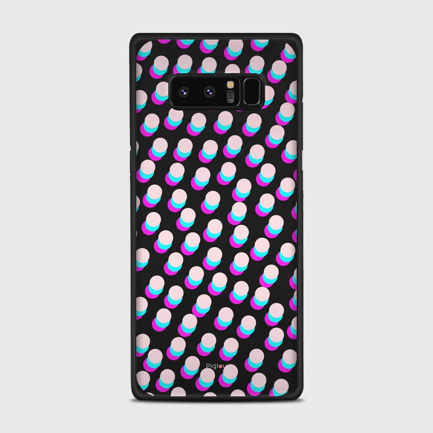 SIMPLY DOTS Samsung Galaxy Note 8 case - thin fit matte black (D98)