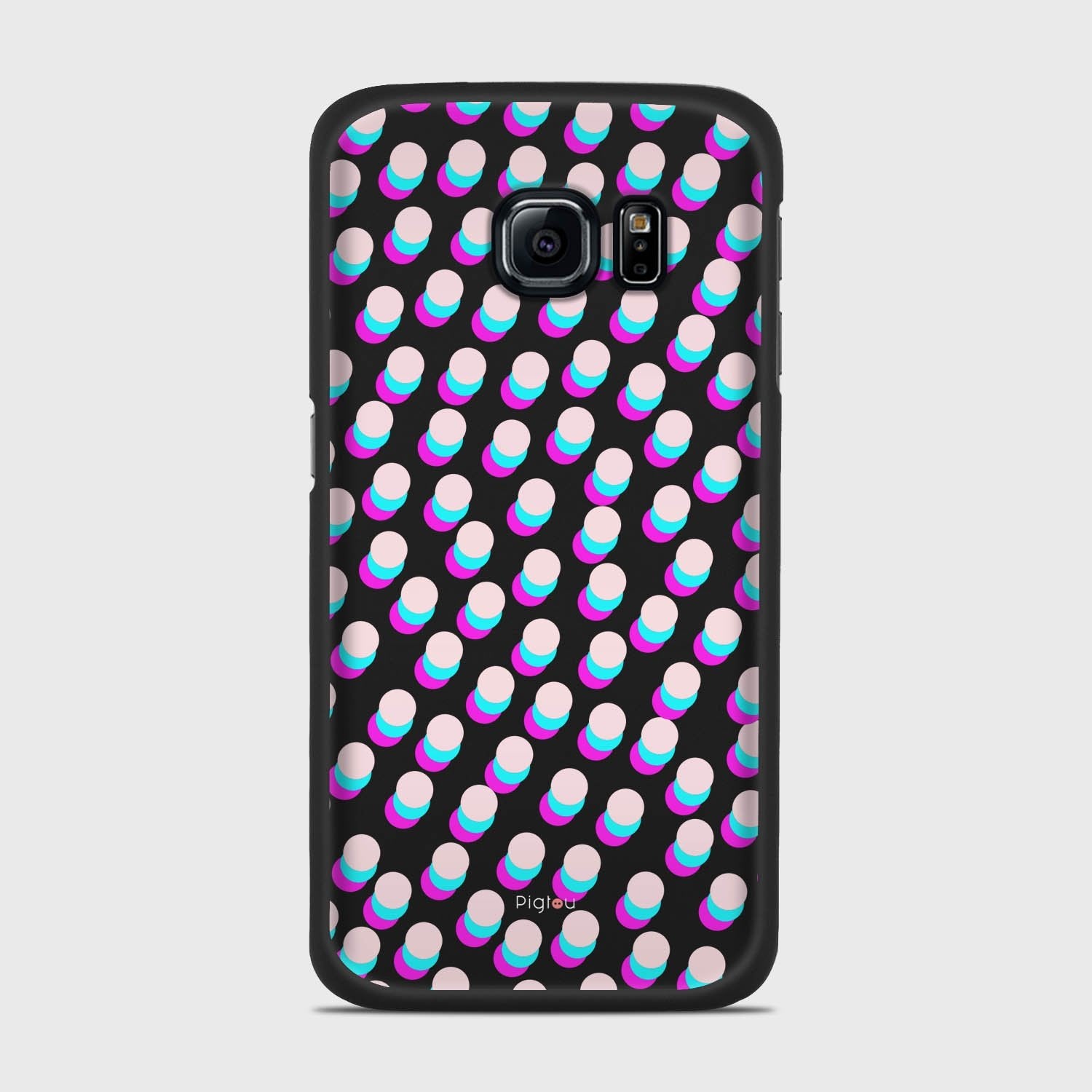 SIMPLY DOTS Samsung Galaxy S6 Edge case - thin fit matte black (D98)