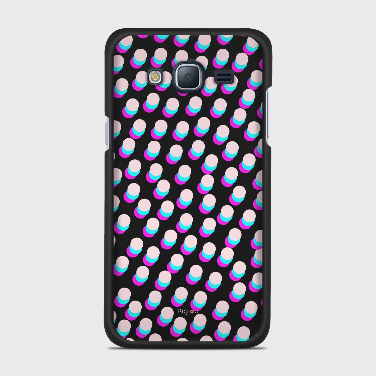 SIMPLY DOTS Samsung Galaxy J3 (2016) case - thin fit matte black (D98)