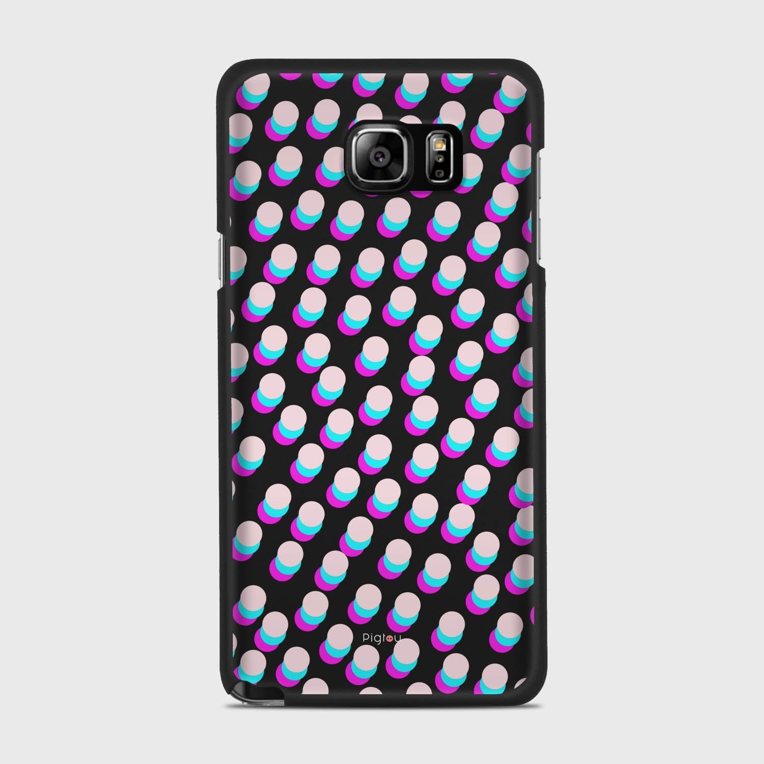 SIMPLY DOTS Samsung Galaxy Note 5 case - thin fit matte black (D98)