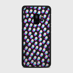 SIMPLY DOTS Samsung Galaxy S9 case - thin fit matte black (D98)