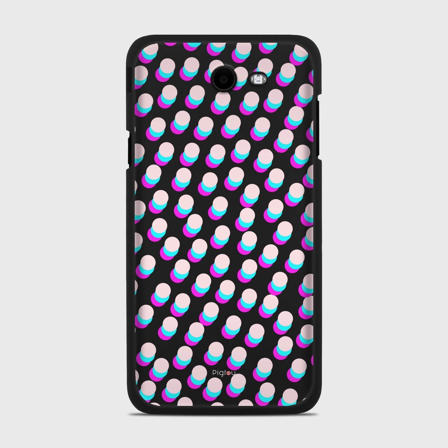 SIMPLY DOTS Samsung Galaxy J7 (2017) Verizon case - thin fit matte black (D98)