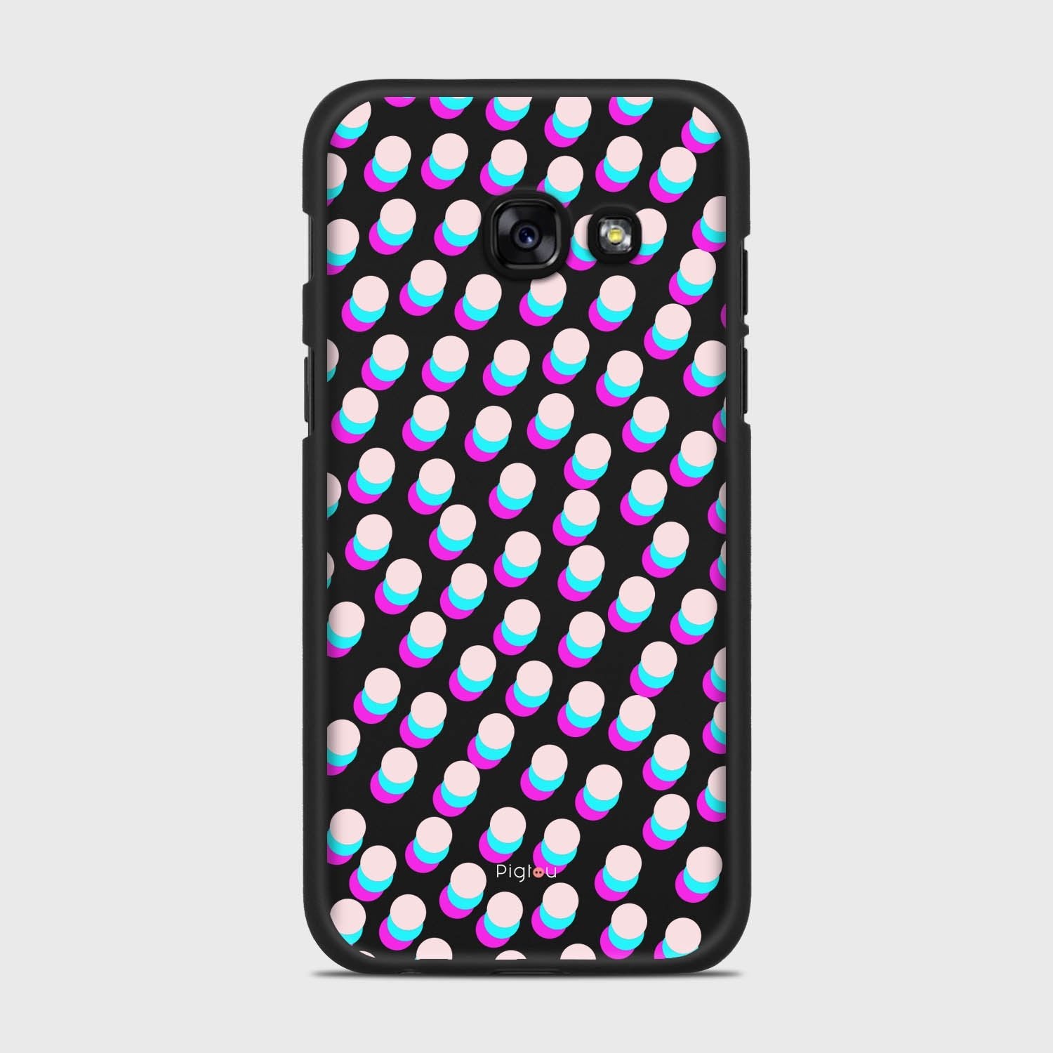 SIMPLY DOTS Samsung Galaxy A3 (2017) case - thin fit matte black (D98)