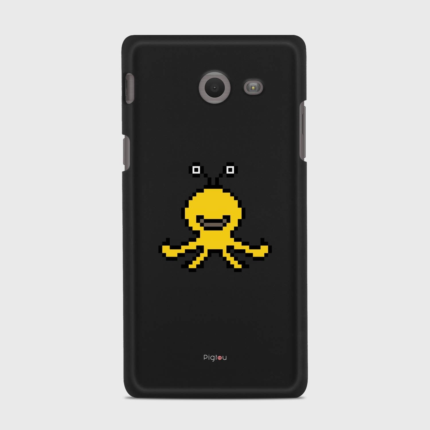 YELLOW MONSTER Samsung Galaxy J5 (2017) Verizon case - thin fit matte black (D99)