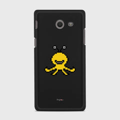 YELLOW MONSTER Samsung Galaxy J5 (2017) Verizon case - thin fit matte black (D99)
