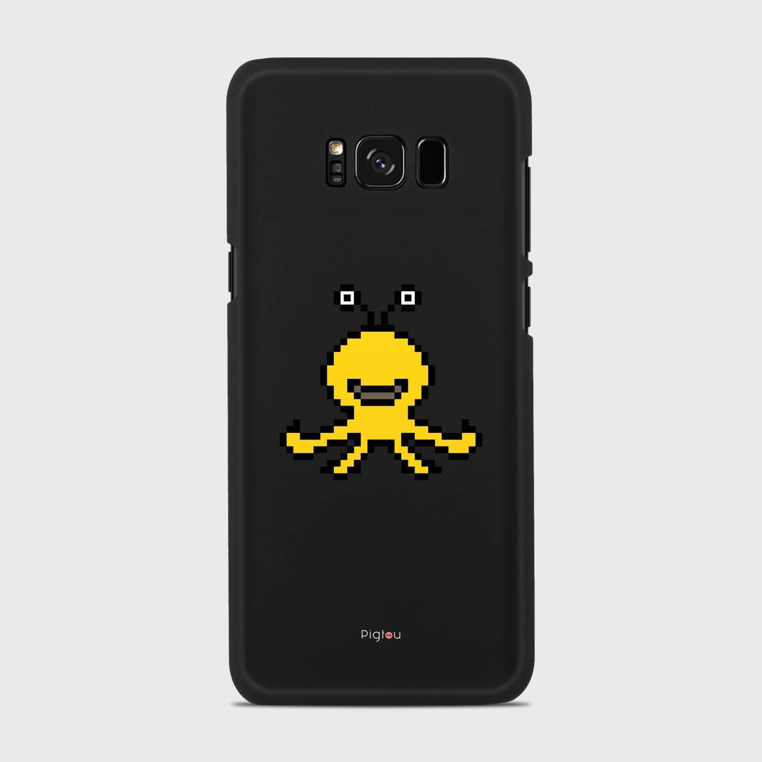 YELLOW MONSTER Samsung Galaxy S8 case - thin fit matte black (D99)