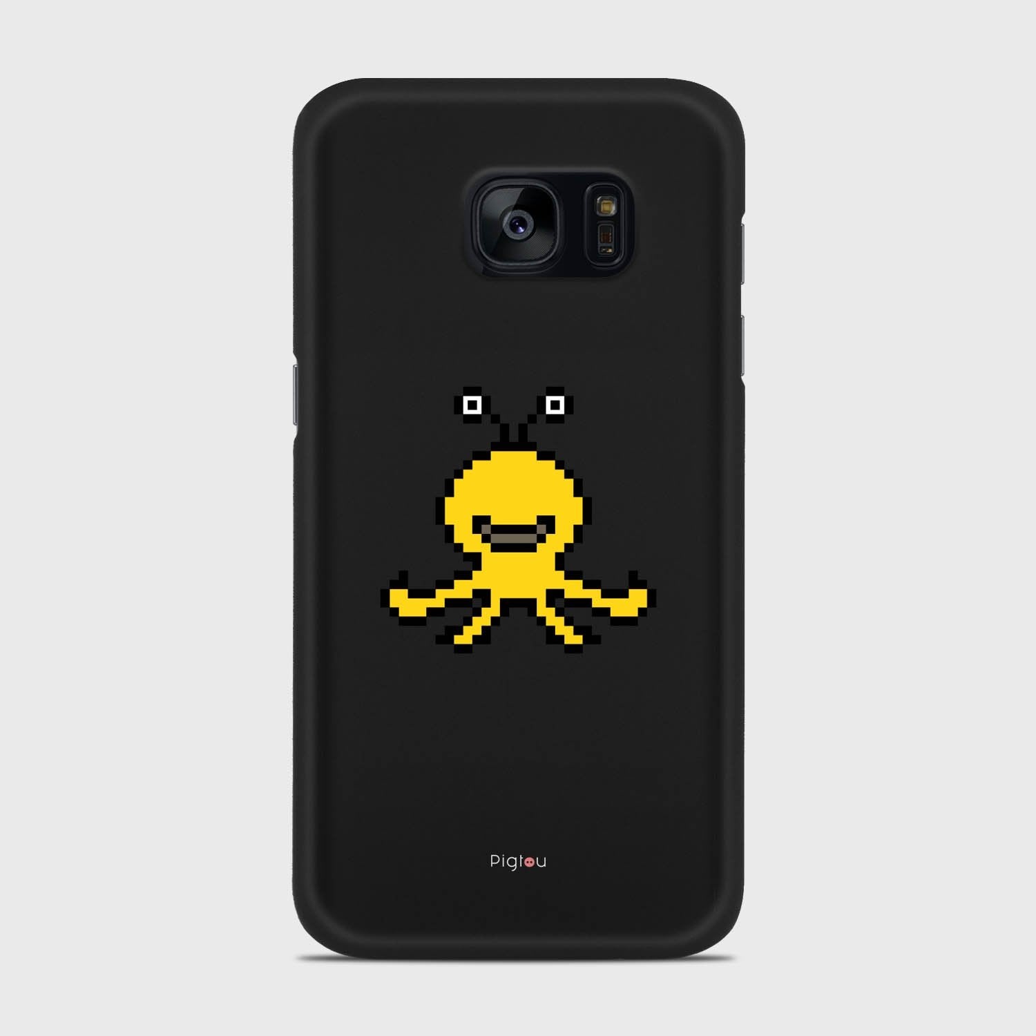 YELLOW MONSTER Samsung Galaxy S7 case - thin fit matte black (D99)