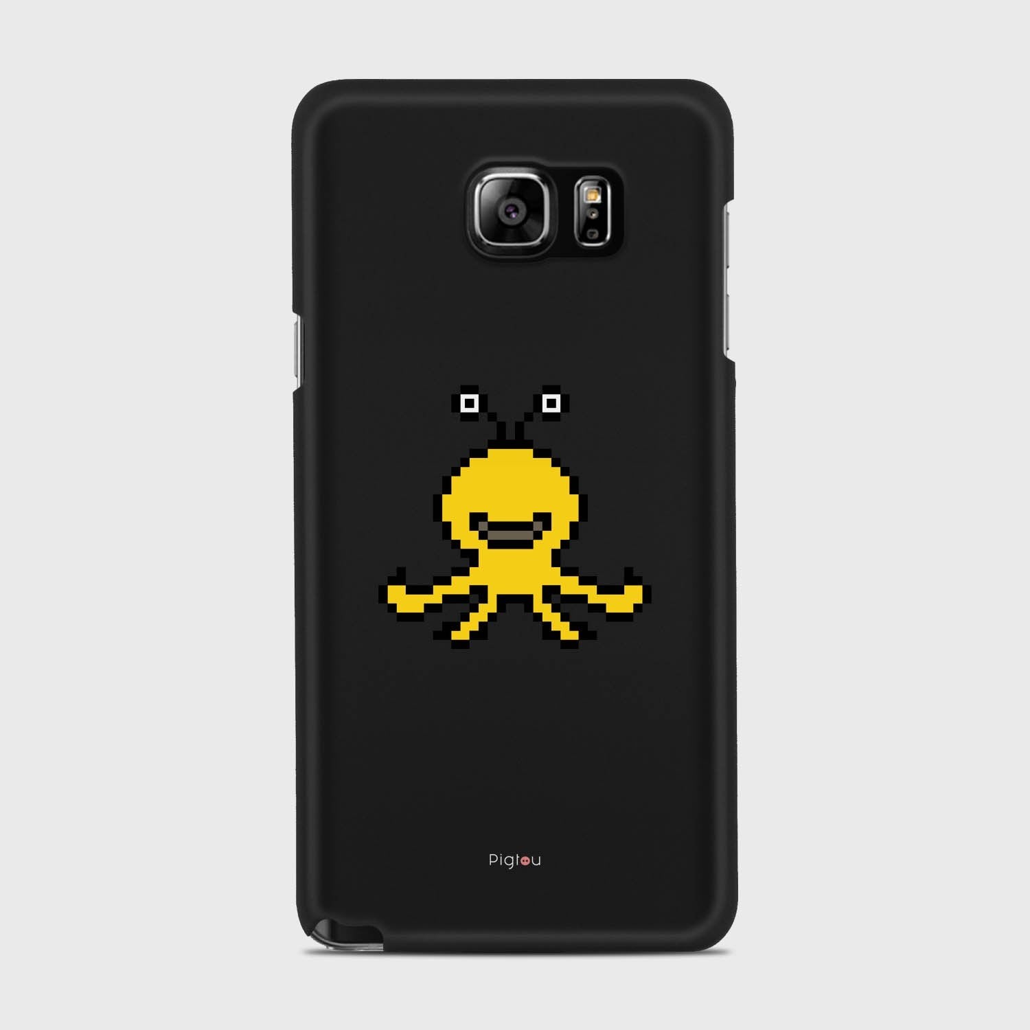 YELLOW MONSTER Samsung Galaxy Note 5 case - thin fit matte black (D99)