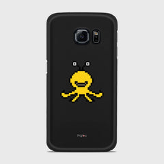 YELLOW MONSTER Samsung Galaxy S6 Edge case - thin fit matte black (D99)