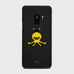 YELLOW MONSTER Samsung Galaxy S9 case - thin fit matte black (D99)