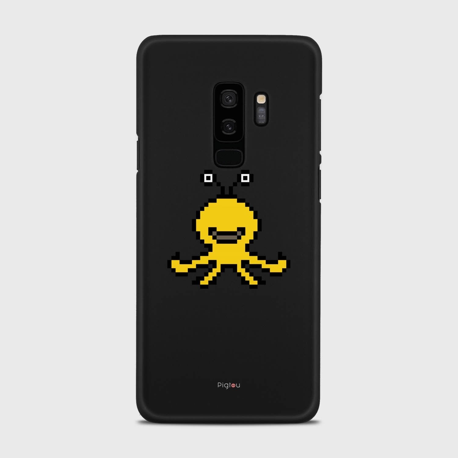 YELLOW MONSTER Samsung Galaxy S9 Plus case - thin fit matte black (D99)